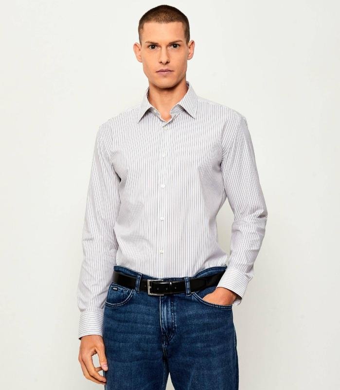 Мужская Armani Collezioni Рубашка Розовая Хлопок