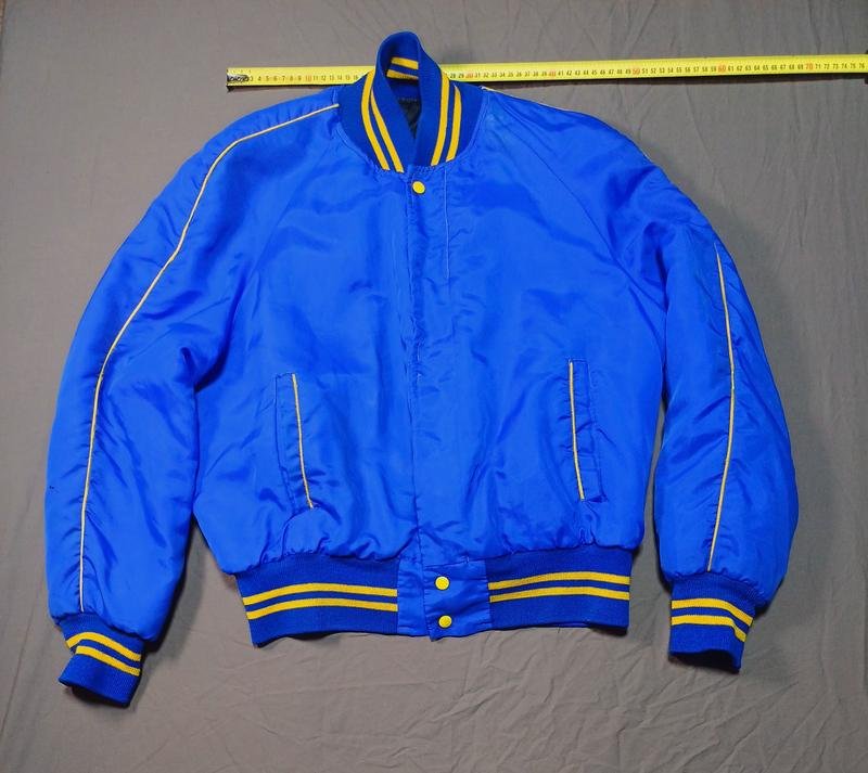 Homme Vintages Veste Bleu Polyester 40 /L / 48