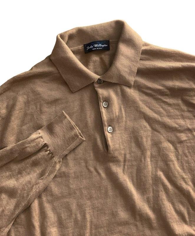 Uomo John Wellington Maglione Marrone Lana 42 / XL