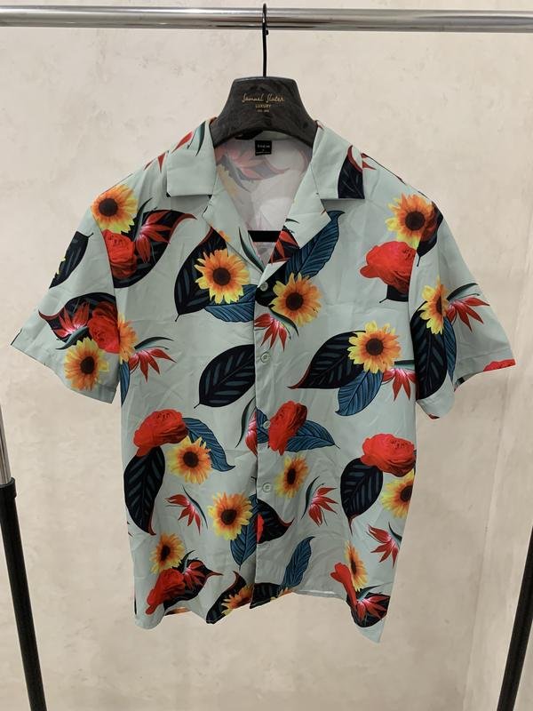 Мужской Shein Рубашка Разноцветный 36 / S / 44