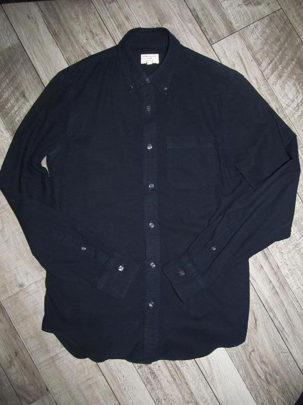 Мужской Club Monaco Рубашка Тёмно-синий Бархат 34