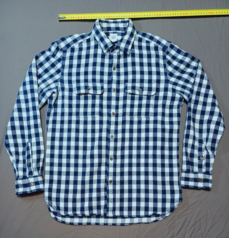 Men GAP Shirt Black Cotton 38 / M / 46