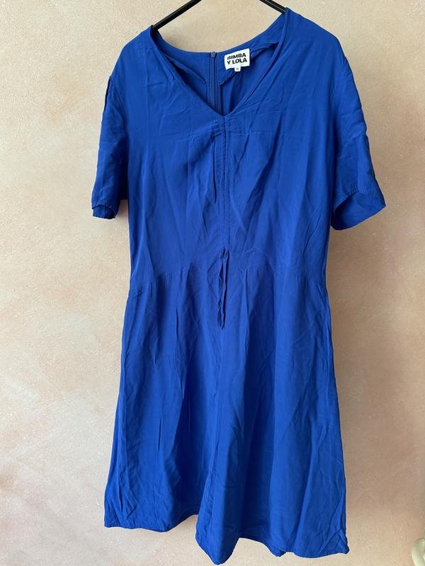 Femme Bimba y lola Robe Bleu Marine Viscose 40 / L