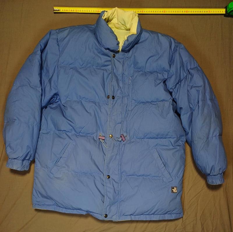 Homme Vintage Top Parka Vert Bleu Synthétique 44 /