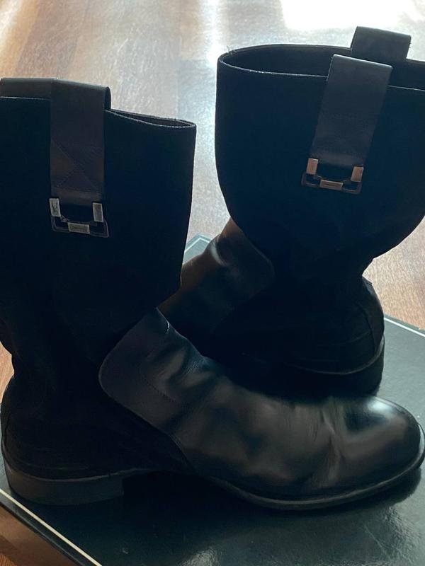 Homme Cesare Paciotti Bottes Noir Cuir 44