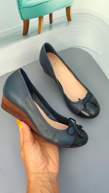 Женские Cole Haan Туфли Синий Кожа 36