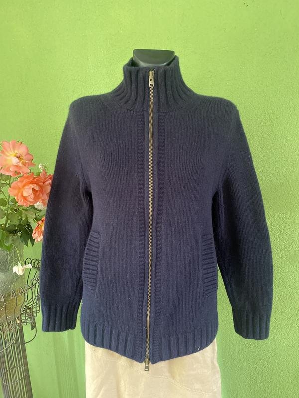Men Closed Sweater Navy Wool 40 /L / 48