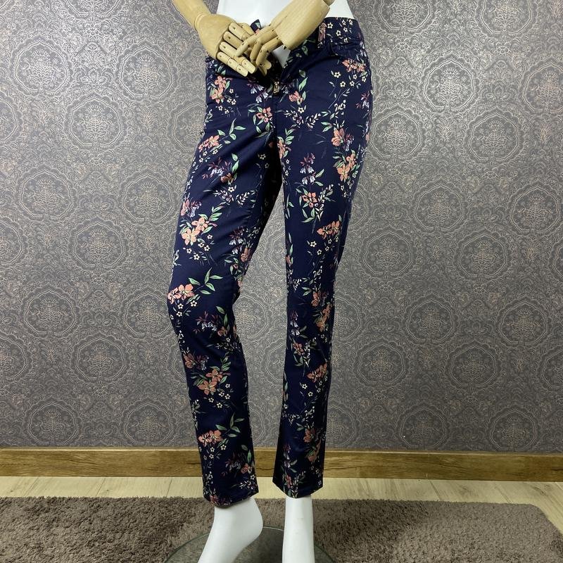 Женские Gant Брюки Тёмно-синий Хлопок 34