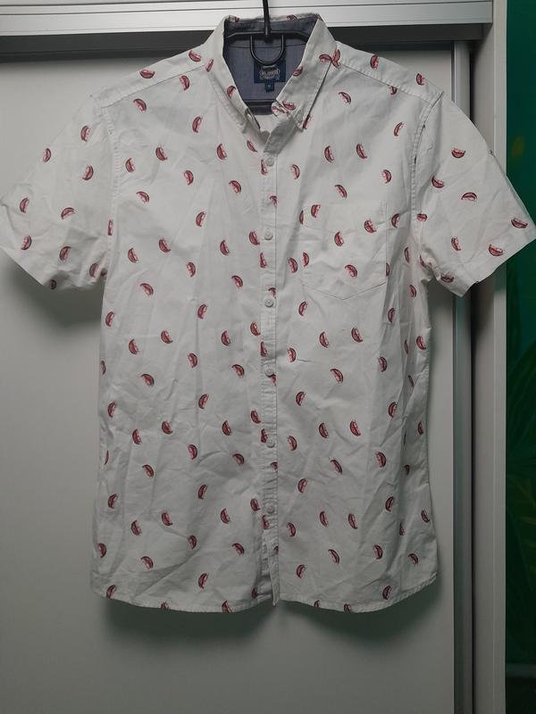 Мужская Cambridge Satchel Футболка Белая Хлопок 38