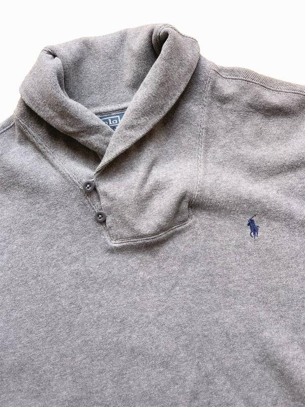 Uomo Polo Ralph Lauren Maglione Grigio Cotone 44 /