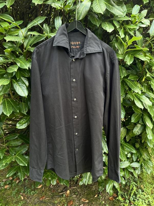 Homme Jacques Britt Chemise Noir Coton 38 / M / 46