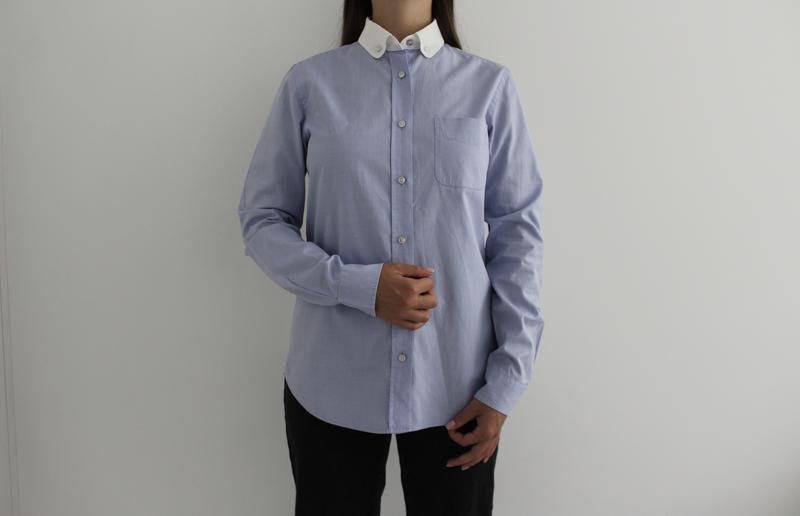 Женская Coach Сорочка Голубая Хлопок 34 / XS / 42