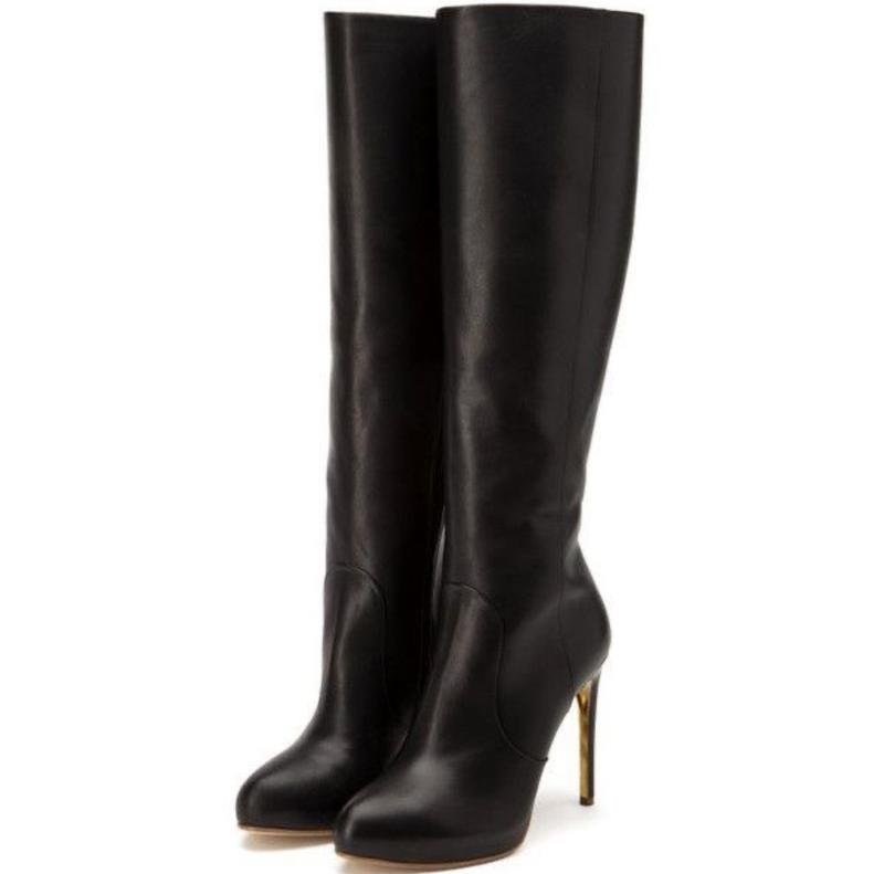 Femme Rupert Sanderson Bottes Noir Cuir 37