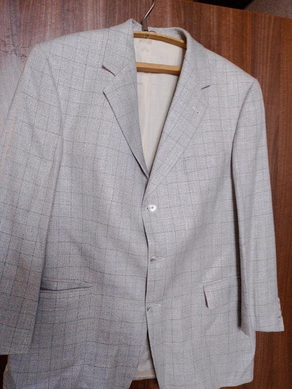 Herren Barutti Sakko Grau Viskose 44 / XXL / 52