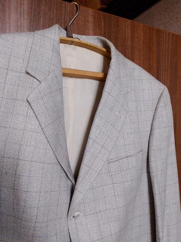 Herren Barutti Sakko Grau Viskose 44 / XXL / 52