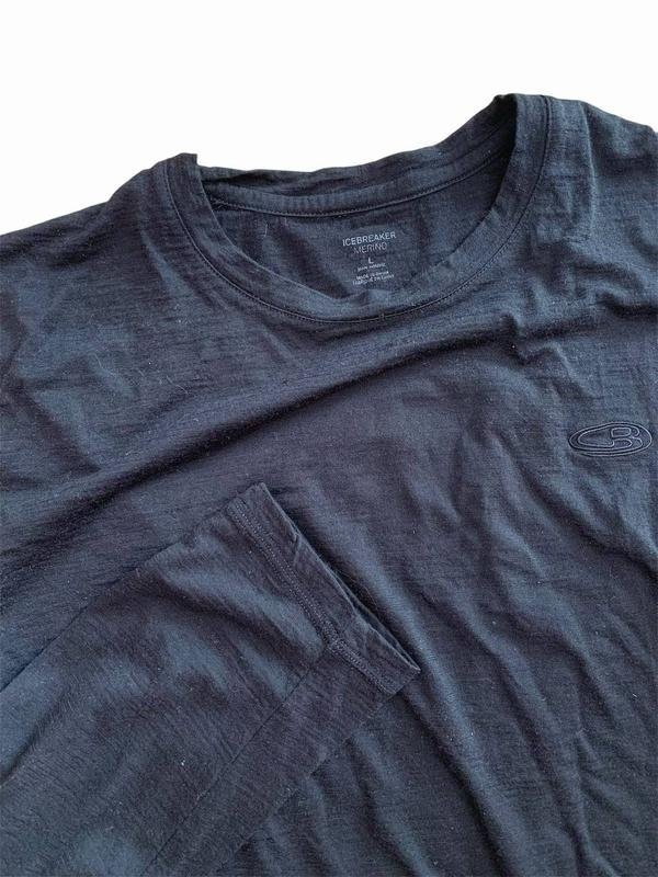 Homme Icebreaker Haut Thermique Noir Laine 40 /L /