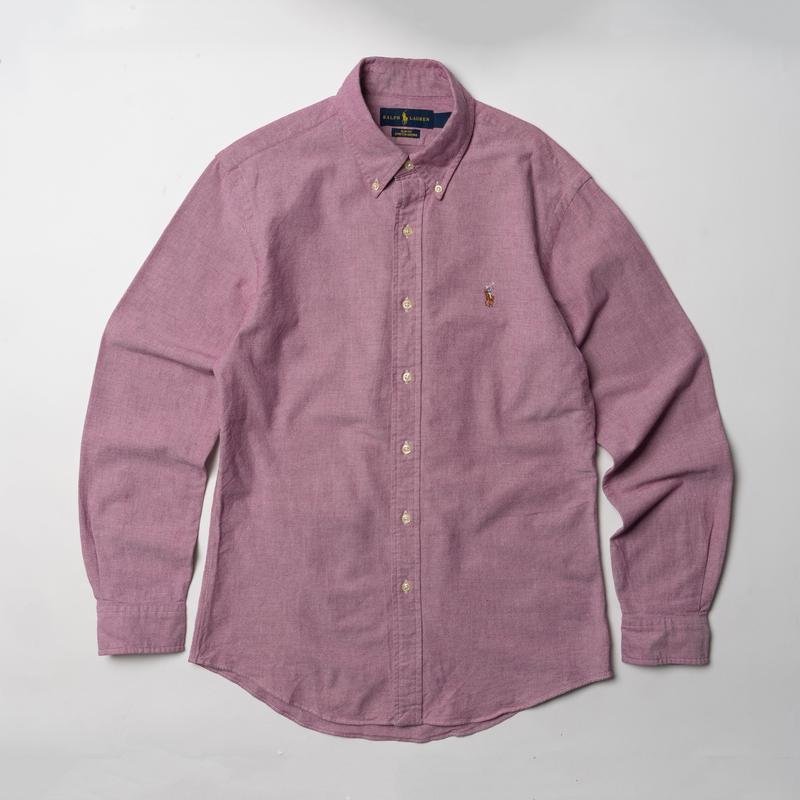 Uomo Ralph Lauren Camicia Lilla Cotone 38 / M / 46