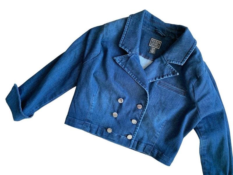Women GUESS Jacket Navy Denim 36 / S / 44