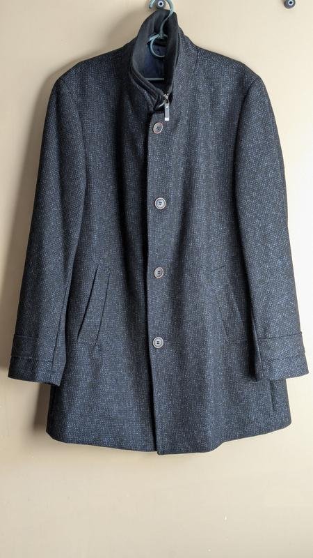 Мужское Carl Gross Пальто Чёрный Шерсть 54 / 7XL /