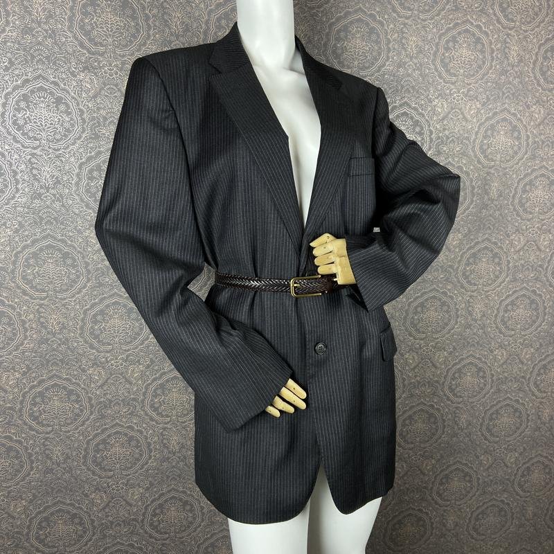 Women Loro Piana Blazer Grey Wool 40 / L / 48