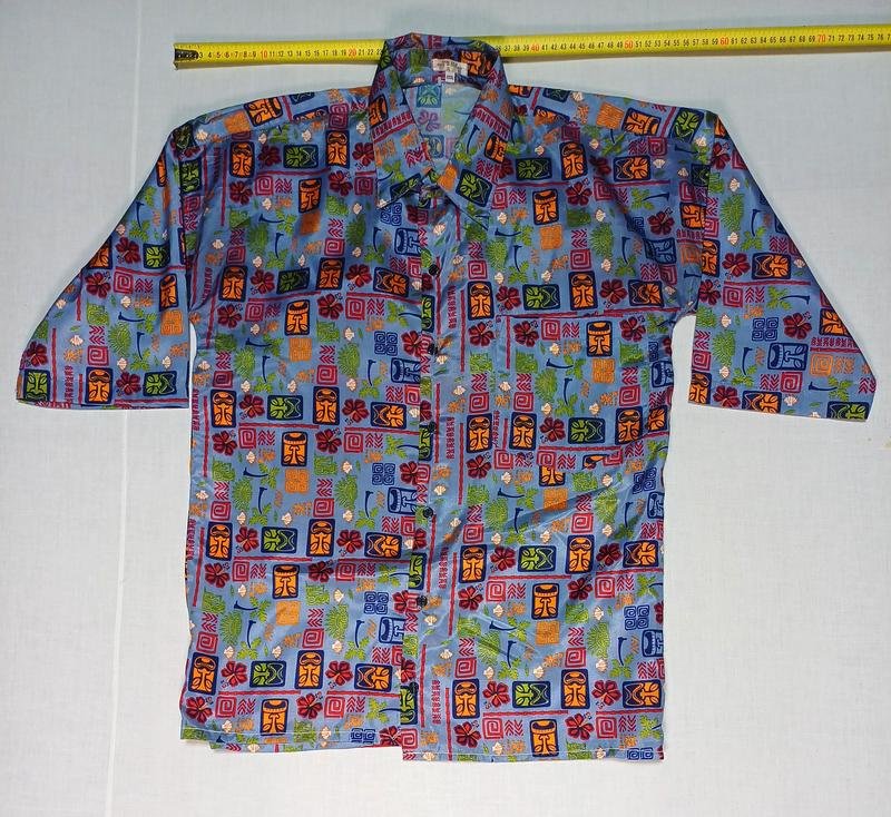 Uomo Thai Silk T-Shirt Multicolore 42 / XL / 50