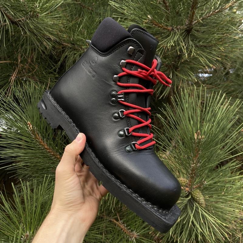 Мужские Alico Ботинки Чёрные Кожа 41