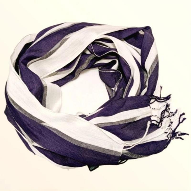 Women Hobbs Scarf White Viscose