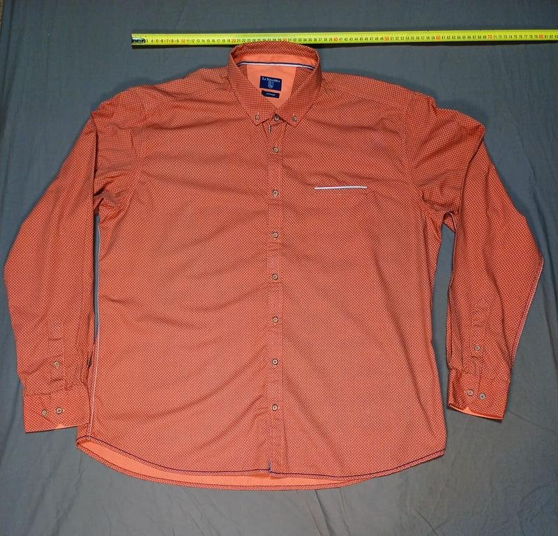 Herren La Squadra Hemd Koralle Baumwolle 46 / 3XL