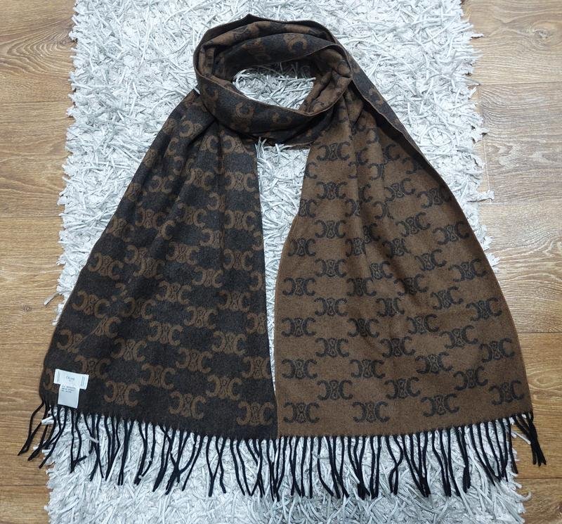 Donna Celine Sciarpa Nera Cachemire