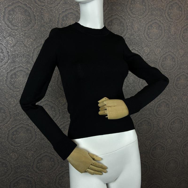 Women Sandro Paris Sweater Black Viscose 34