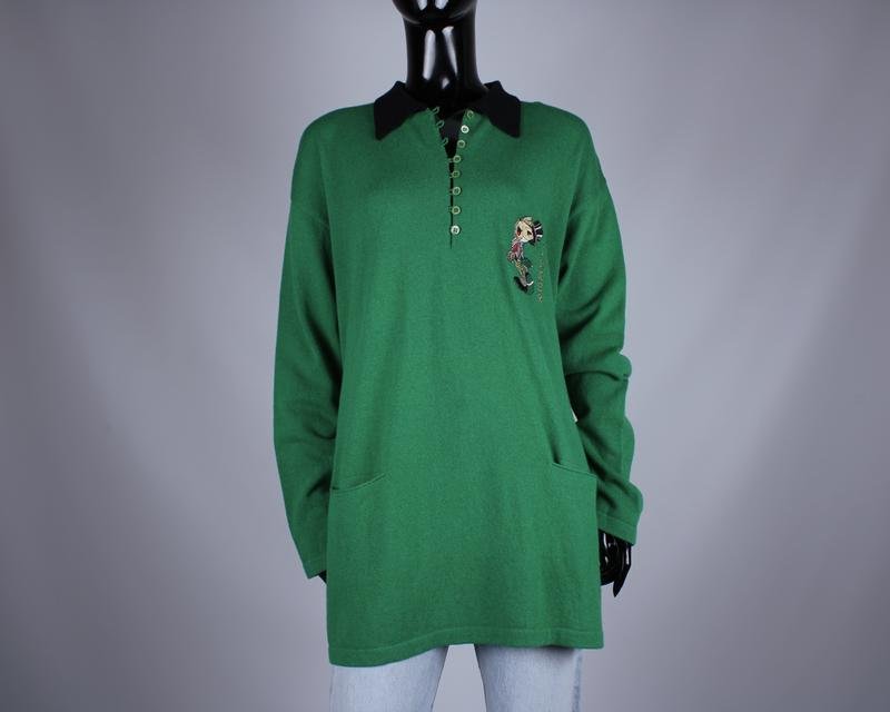 Women Iceberg Sweater Green Wool 40 / L / 48