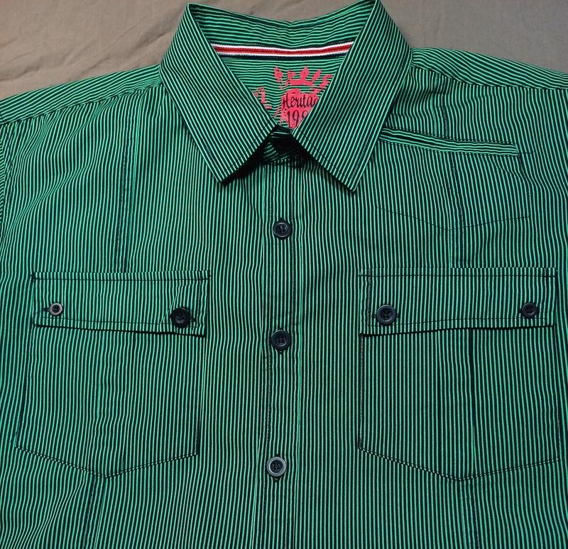 Uomo Heritage A Righe Nero Cotone XL 50