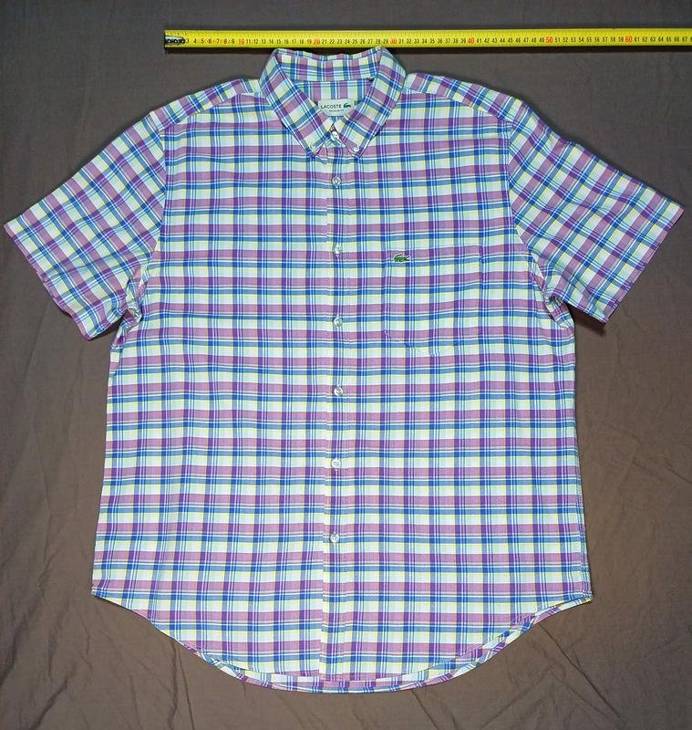 Herren Lacoste Polo Rot Baumwolle 42 / XL / 50