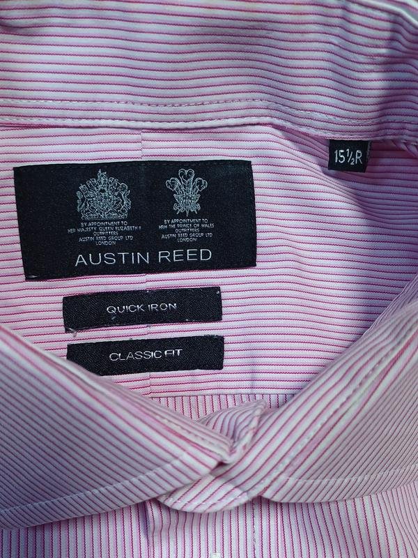 Herren Austin Reed Hemd Rosa Baumwolle 36 / S / 44