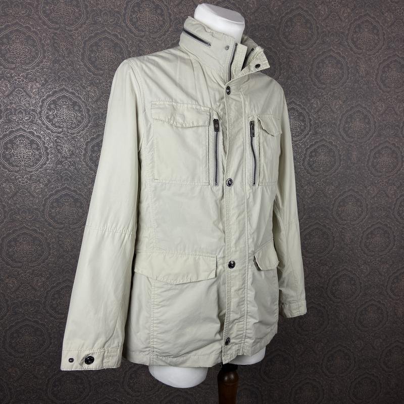 Herren Bugatti Jacke Beige Baumwolle 40 /L / 48