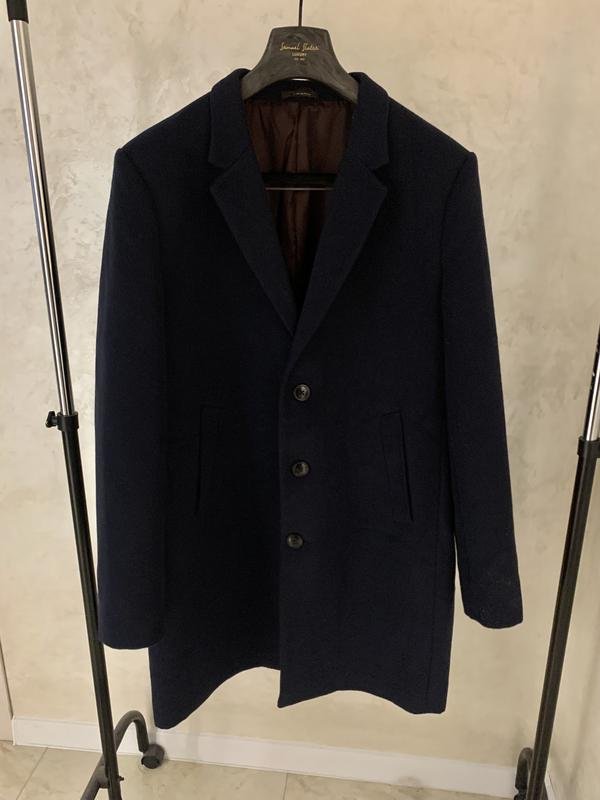 Мужское Primark Пальто Тёмно-синее 42 / XL / 50