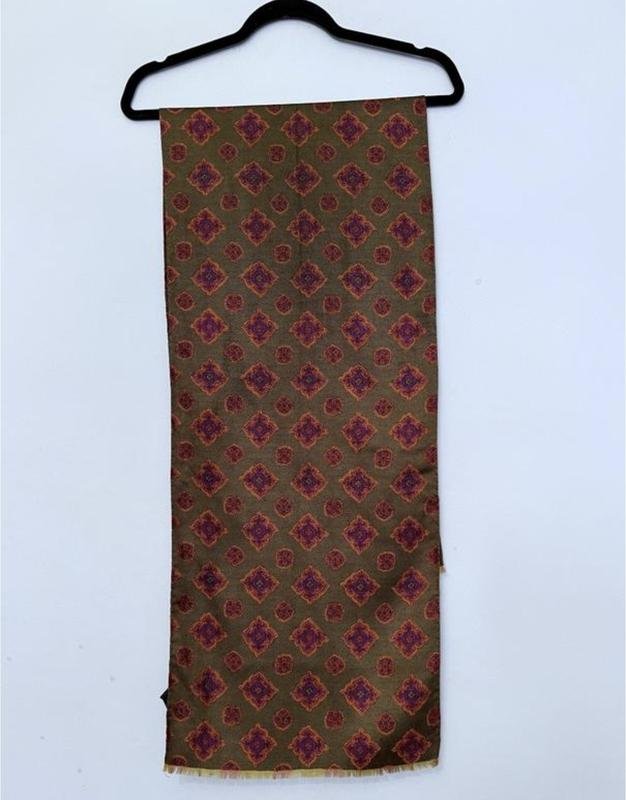Etro Schal Khaki Seide