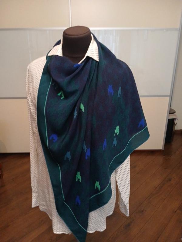 Scarf Aquascutum Green Silk