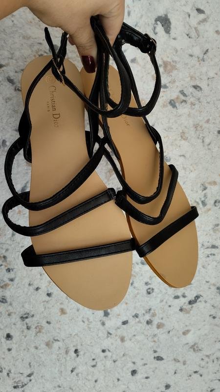 Женские Christian Dior Сандалии Чёрный 40