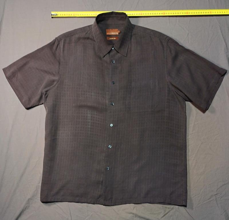 Herren Marks & Spencer T-Shirt Braun Seide 42 / XL
