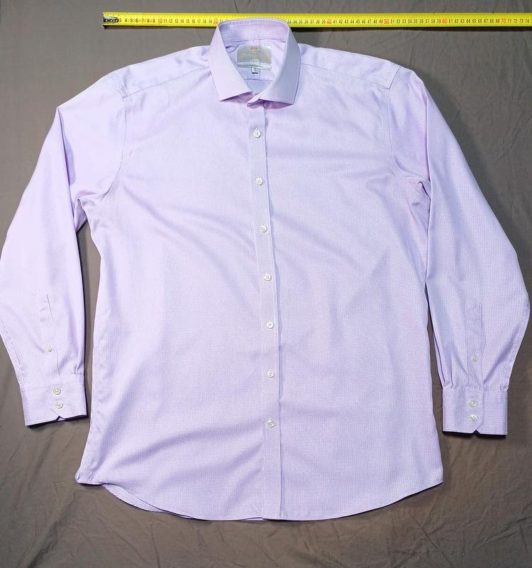 Uomo Hawes & Curtis Camicia Bianca Cotone 44 / XXL