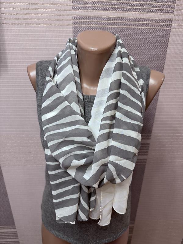 Damen Coach Schal Weiß Polyester