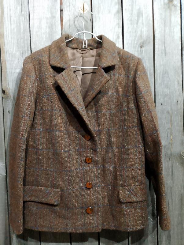Женский Harris Tweed Пиджак Разноцветный Твид 40 /
