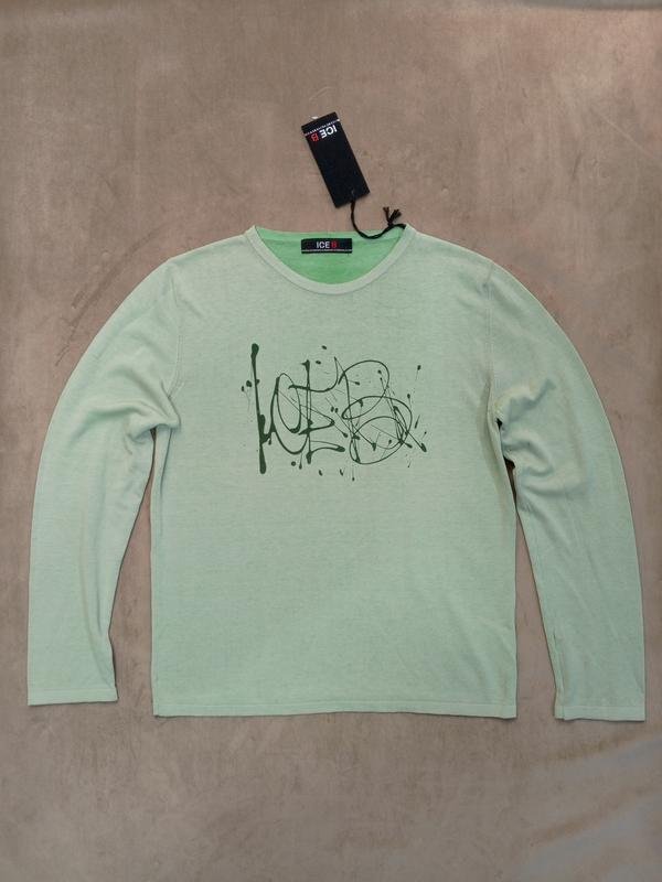 Homme Iceberg Pull Vert Coton 40 /L / 48