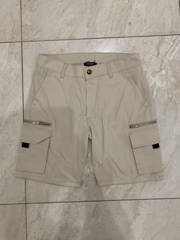 Мужские Boohoo Шорты Бежевые 31 / M / 44