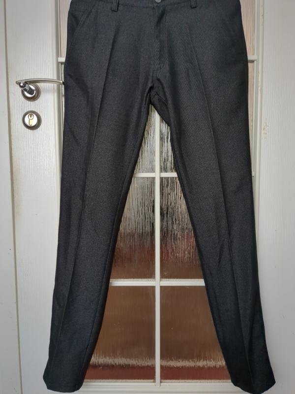 Men Akris Trousers Black Cotton 33 / L / 48