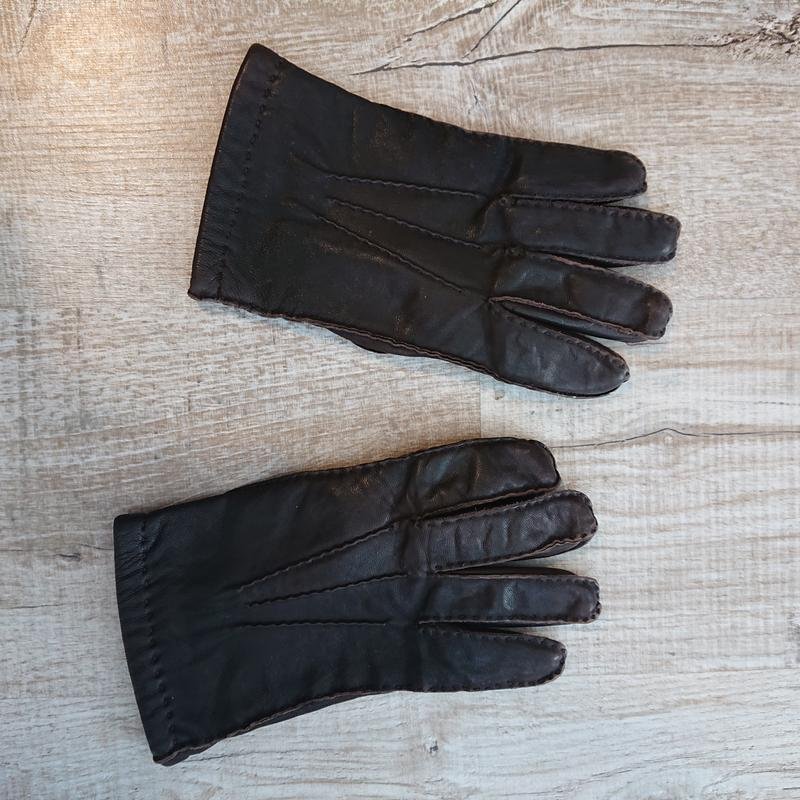 Men Bugatti Gloves Brown Leather XL