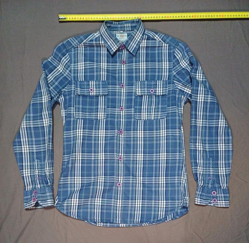 Мужской River Island Рубашка Белая Хлопок 36 / S /