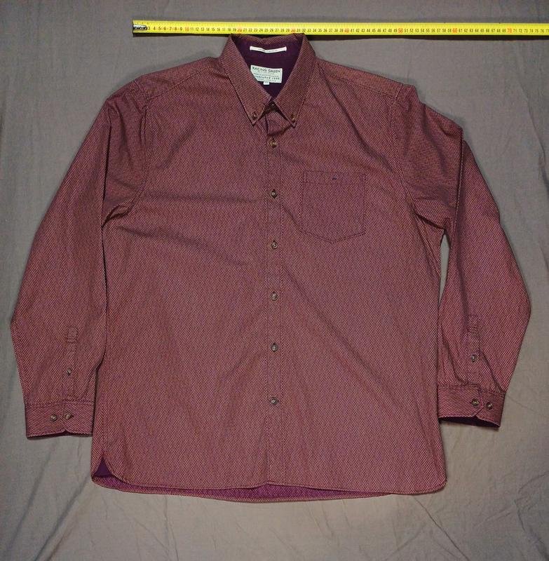 Мужская Рубашка Коричневая Хлопок 44 / XXL / 52