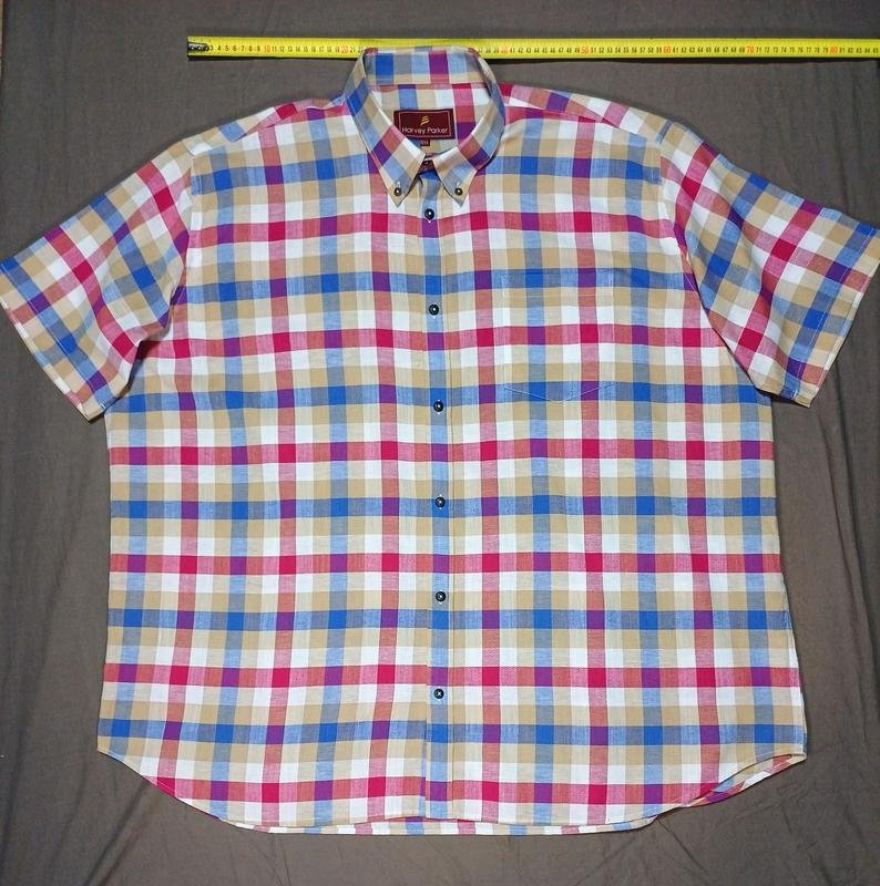 Мужской Harvey Parker Тенниска В Клетку Красный